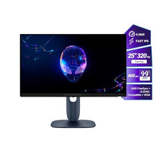 Alienware AW2525HM 25" Gaming Monitor (SmartChoice)|FHD 320Hz Fast IPS|0.5ms GTG|NVIDIA G-Sync+AMD FreeSync Premium|Esports Grade Gameplay|Height Tilt Swivel Pivot|400nits|Sleek Black Design|DP+HDMI