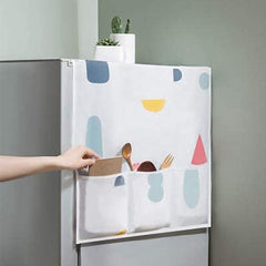 SYGA Refrigerator Storage Bag Colorful Waterproof dust Cover Sundries Organizer Hanging Bag Kitchen- 1 Piece, White