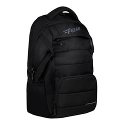 F Gear Trofeo Black 30L Premium Laptop Backpack | 2 Compartments & 2 Pockets | Durable Lightweight Water-Resistant Bag for Men & Women | Fits Upto 17 Inch Laptop | For College, Office & Travel