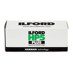 Ilford Photo 1629017 HP-5 Plus 400 Fast Black and White Professional Film, ISO 400, 120 Size (Brown)