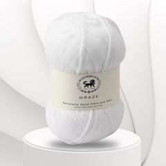 Nestnhaven Acrowools Graze Hand Knitting and Crochet Yarn. Pack of 1 Ball - 100gms. Shade no - NNHG001 (Berry Purple)