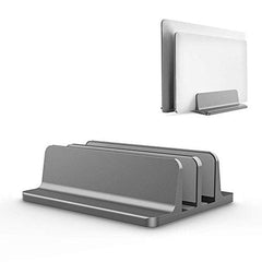 Techzere Adjustable Aluminium Vertical Laptop Stand, Black