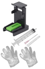 CANOFF Refill Ink for use All Inkjet, deskjet, officejet Printers and Cartringes for Hp priner cartridges &Canon Printer cartridges- 100ml Bottle (5ink,1Sy,1Tool Kit Set,4hand Gloves,2Teasue Paper)