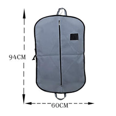 Kuber Industries Pack of 9 Coat Cover | Suit Covers with Zip for Men | Foldable Blazer Bags | Dustproof Storage Bag for Clothes | Grey