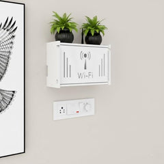 SS ARTS Engineered Wood Wall Mount WiFi Router Stand/WiFi Shelf