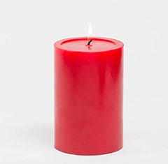 Sapi’S Candles: Awaken Your Desire... Designer Soy Wax Scented Pillar Candles, Pack Of 3 - 75 Hours Burn| (Red)