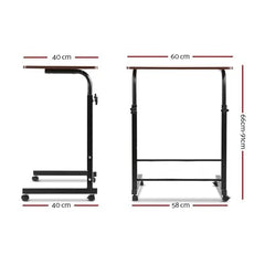 TECHNOVIBES Foldable Study Table/Bed Table/Foldable and Portable Wooden/Writing Desk for Office/Home/School (Wooden with Black Leg)