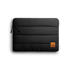 DailyObjects Large Stria Portable Laptop Sleeve | Durable Polyester |Compatible with Laptop/MacBook Air/Pro Upto 16 Inch |Lightweight Water Resistant Fabric |Padded Compartment with Zip Closure- Grey