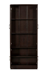 DeckUp Versa Engineered Wood Book Shelf and Display Unit (Dark Wenge, Matte Finish)