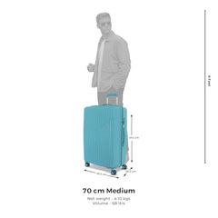 KAMILIANT by American Tourister Savvy|Trolley Bag Set of 3 (55+70+80 cms) for Travel| Hard Case Polypropylene (PP) Suitcase|360° 8-Wheel Spinner Luggage Trolley|Combination Lock|Orange Pastry