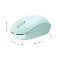eplug it Wireless Mouse WM111, 2.4G Noiseless Mouse with USB Nano Receiver Portable Computer Mouse for PC, Laptop & Tablet | Green