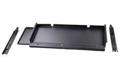 BOSNEY Metal Keyboard Tray with 2 Cable Managers – Under-Desk Slider (Wall Mount)