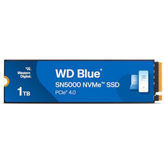 Western Digital WD Blue SN5000 NVMe 500GB, Upto 5000MB/s R, 5Y Warranty, PCIe Gen 4 NVMe M.2 (2280), Gaming Storage, Internal Solid State Drive (SSD) (WDS500G4B0E)