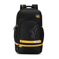 Skybags Namma 16.5" Compatible Laptop Backpack 40L | 2 Compartments with Quick-Access Front Pocket & Rain Cover | Tablet Sleeve & Side Bottle Pocket | CSK Travel Backpack for Men & Women (Black)
