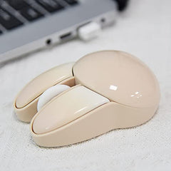 Lomiluskr Cute Cat Wireless Mouse, Lightweight Soundless Mice, 2.4G Wireless Mice, Candy Colors, Kawaii Mouse for Girls and Kids (Purple)