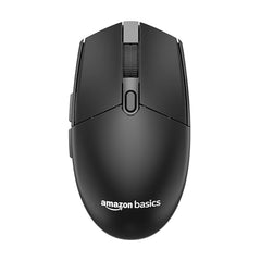Amazon Basics Pro Series Wireless Gaming Mouse, Hero Sensor, 12000 DPI, Lightweight | 6 Programmable Buttons | Compatible with PC/Mac | Rechargeable