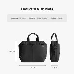 DailyObjects Unisex PET Deep Sea Ambit Messenger Bag (13L) For Office & Daily Use|100% Recycled |Stylish Shoulder Travel Bag |Fit Any Laptop Upto 14 Inch | Adjustable Straps & G-Hook Closure