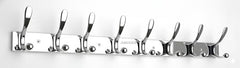 JAGGER JAG334 Wall Mounted Stainless Steel Wall Hooks for Hanging Cloth/Towel Hangers/Door Hangers/Hook Rail/Bthroom Hanger [ Combo Pack of 2 ] (Black, 6 PIN Hook)