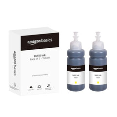 Amazon Basics Compatible Ink Refill Kit for Epson L130,L360,L380,L361,L565,L210,L220,L310,L350,L355,L365,L385,L405,L455 and L485 Printers | Vivid Color Matching Multi-Color Pack(C/M/Y/Bk - 70g x 4)