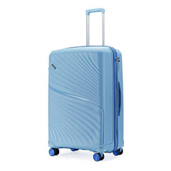 LAttitude By Provogue Meridian Set of 2 Trolley Bags Cabin + Medium Polypropylene Hard Suitcase, 8 Spinner Wheels, 2-Pocket Convipack, Recessed Number Lock for Men & Women Blossom Pink/Megenta Pink