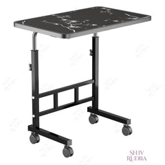 Multi-Purpose Laptop Table, Study Table| Heavy Duty Bed Table| Adjustable for Height, Portable for Office, Work Form Home | DIY Table, Easy to Asembl(Black Ajustable)