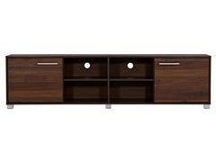 DeckUp Soneva Engineered Wood TV Unit (Wotan Oak & White, Matte Finish)