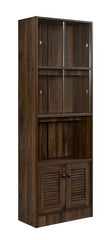 DeckUp Noordin Book Shelf and Display Unit (Walnut, Matte Finish)