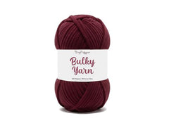 Craft Affair | Bulky Yarn/Blanket Yarn (8mm, 50 Meter, 100 Gram) | Chenille Yarn | for Craft Project: Blood Red