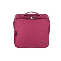 Storite 2 Pack Nylon Wardrobe Bag Underbed Cloth Storage Organizer | Moisture Proof Storage Bag, Storage box for Clothes Saree Bags, Zippered Closure & Handle - Magenta,37x34x23 cm