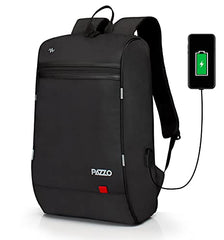PAZZO Milestone Laptop bag for men | Office bag for men| Laptop Backpack for Men and Women with Anti-Theft Design, USB Port and 1 Year Warranty | Fits up to 15.6 inch Laptop, Macbook ~ Blue