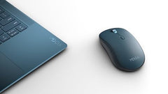 Lenovo Yoga Bluetooth Silent Mouse, 3 Level DPI Adjustment, 36 Month Battery Life, Bluetooth 5.3, 3 Device Paring, Whisper Quiet, Programmable Buttons, Smooth Finish, Luna Grey