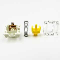 Zjmehty Gateron G Pro3.0 White Switches for Mechanical Keyboard,3-Pin 38gf Linear/Pre-Lubed/Pin-Enhanced Switches(108pcs,White,3-Pin)