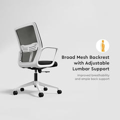 Interio by Godrej Vurv Mesh Mid Back Study Chair