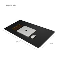 Scarters Desk Mat & Extended Mouse Pad 90x45cm | Reversible, Blue & Yellow