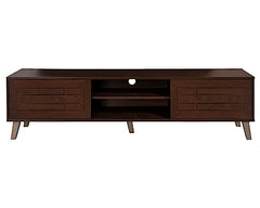 DeckUp Soneva Engineered Wood TV Unit (Wotan Oak & White, Matte Finish)