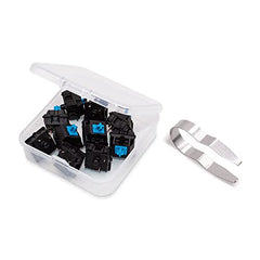 Cherry MX Blue MX1A-E1NN Clicky Switches, 10 Pcs Mechanical Keyboard Keys, 3-Pin Plate Mount, Audible Tactile Feedback