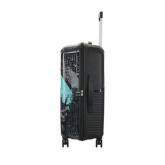 Kamiliant by American Tourister ATHER | Printed Trolley Bag Set of 3 (55+68+79 cms) for Travel|Hard Case Polypropylene (PP) Suitcase|360° 8-Wheel Spinner Luggage Trolley|Combination Lock | Black