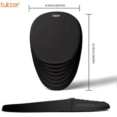 Tukzer Gel Mouse Pad Wrist Rest Memory-Foam Ergonomic Mousepad| Cushion Wrist Support & Pain Relief| Suitable for Gaming, Computer, Laptop, Home & Office Non-Slip Rubber Base (Grey)