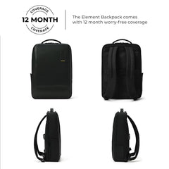 MOKOBARA Element 16L Laptop Backpack 14 Inch Office Travel Black