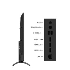 coocaa Frameless 138 cm (55 inch) Frameless QLED Ultra Smart Google TV 55Y74 Pro