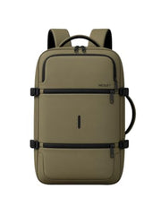 Wesley Luxur 45 Ltrs Overnighter Expandable Travel Laptop Backpack, Flight Cabin Approved Carry On with 16 inch Laptop Compartment, Anti Theft feature business/Travel/Weekender/college Charcoal Black