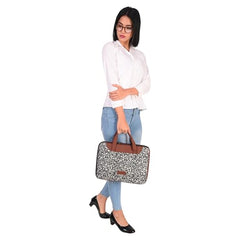 Tabelito Laptop Sleeve Bag 13" to 15.6 inch for Women Jute and Vegan Leather Office Everyday Handbags