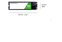 Western Digital WD Green M.2 480GB, Up to 545MB/s, 2.5 Inch/7 mm, 3Y Warranty, Internal Solid State Drive (SSD) (WDS480G3G0B)