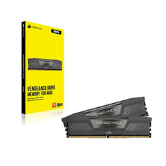 CORSAIR Vengeance DDR5 32GB (2x16GB) DDR5 Up to 6000MHz CL36 AMD EXPO Intel XMP iCUE Compatible Computer Memory – Grey (CMK32GX5M2E6000Z36)