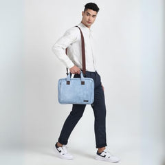 VISMIINTREND Laptop Leather Bag for Man | Coffee Brown