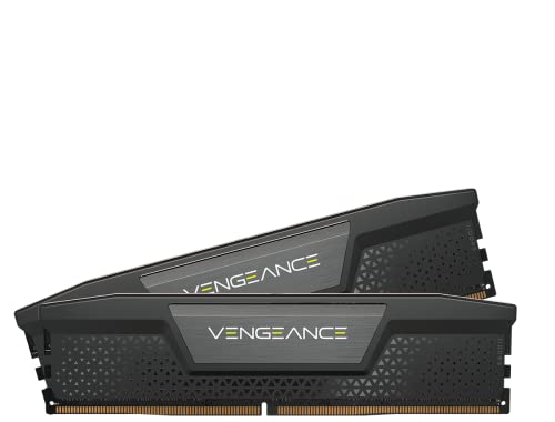 CORSAIR Vengeance DDR5 RAM 32GB (2x16GB) Up to 6000MHz CL38 Intel XMP iCUE Compatible Computer Memory - Black (CMK32GX5M2B6000C38)