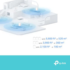 TP-Link Deco X10 AX1500 Whole Home Dual-Band Mesh Wi-Fi 6 System, AI-Driven, Coverage up to 3900ft²,Connect up to 120 Devices,Ideal for Gaming&4K, Alexa and Google Home Compatible, Pack of 2