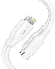 Czartech [1.2 Mt USB-C 20W Fast Charging cable Compatible with i-Phone,14,13, 12,11, X, 8, 7, 6, 5, i-Pad iPad Air and More [Nylon Braided,Black - Pack of 2]