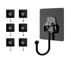 Shivstor 15 Pack Self Adhesive WallHook Heavy DutyHook for Hanging Without Drilling Transparent Nail Free StickyHook Strong Wall Hanger Set of 15 FlowerHook for Kitchen Bathroom Home Storage