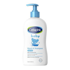 Cetaphil Baby Wash & Shampoowith Organic Calendula,Tear Free, Paraben, Colorant and Mineral Oil Free, 400ml